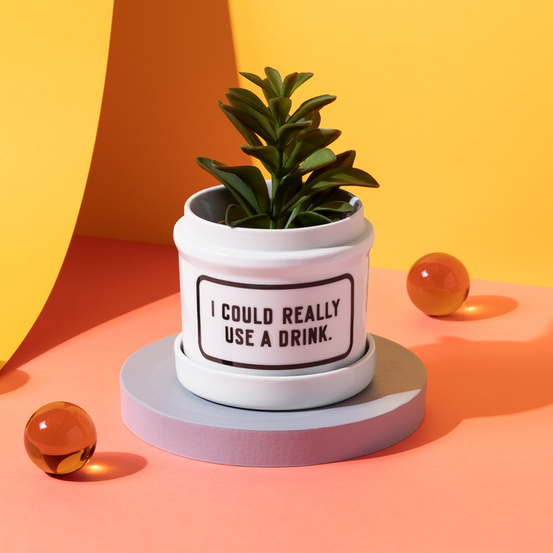I Could Really Use a Drink Planter