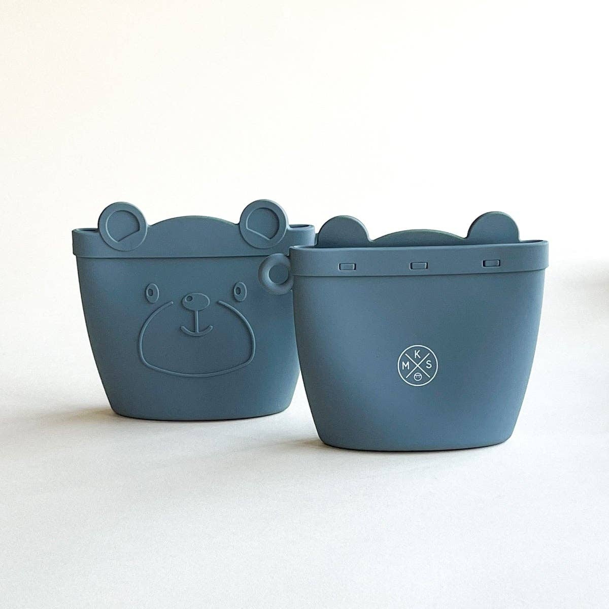 Silicone Kids Snack Pouch Charcoal
